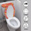 Maple Leaf Toilet Lid Cover Set Adjustable Stretch 2-Piece 3
