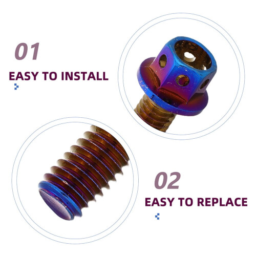 FRCOLOR Decorative License Plate Bolts M6x12mm 2