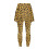 Leopard Print Skort Leggings Yellow Black XXL 5