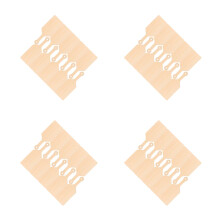 40St Kleine Snijplank Met Handvat Beige Voor Thuis En Knutselen