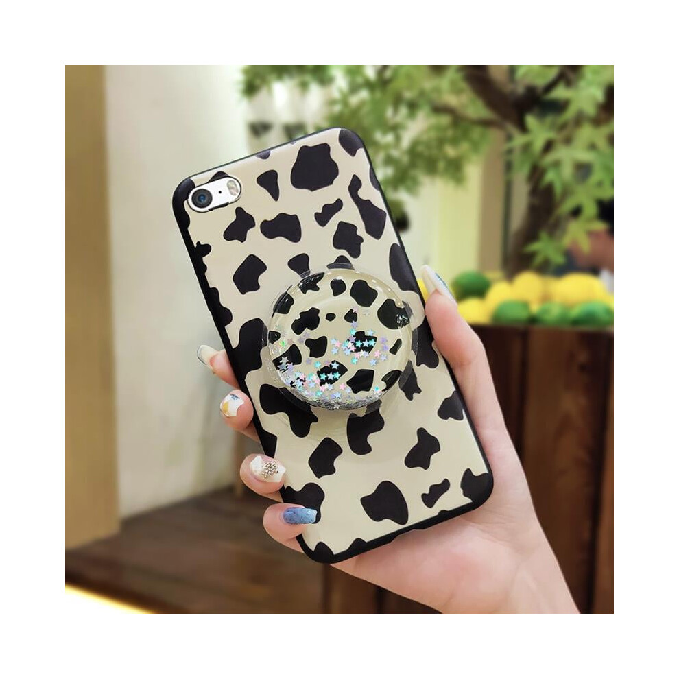 Phone Case Compatible With Iphone 5/5S/Se – Waterproof, Glitter Silicone, Rotatable Kickstand, Quicksand Back, Protective Tpu 9399596732855