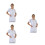 3Pièces Blanches Médecin Infirmier Protection Et 5