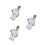 3Pièces Blanches Médecin Infirmier Protection Et 6