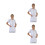 3Pièces Blanches Médecin Infirmier Protection Et 7