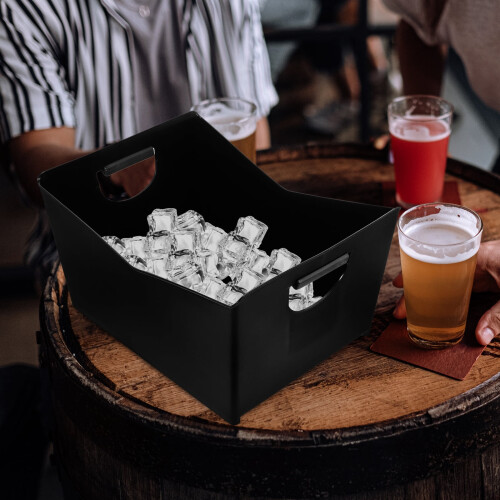 Beer Box Ice Bucket Wine Beverages Drinks Black 2