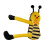 Bee Curtain Tiebacks Polyester Knitted Set of 2 5