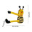 Bee Curtain Tiebacks Polyester Knitted Set of 2 6