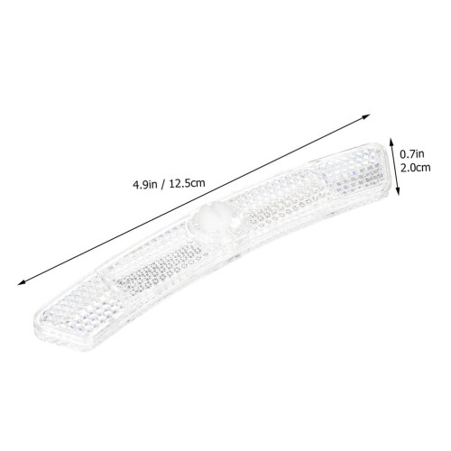 16Pcs Reflective Bike Spoke Clips White Plastic with Easy Installation 1