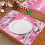 Pink Placemats Holiday Decor 4-Pack 17.7x11.8 in 6
