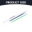 Gekleurde gelpenvullingen 0,8 mm medium punt 12-pack 3