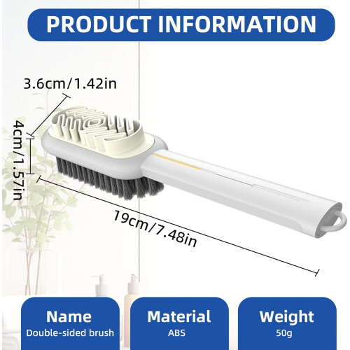 Suede Shoe Brush Double-Sided Rubber and Bristle 1 Piece 2