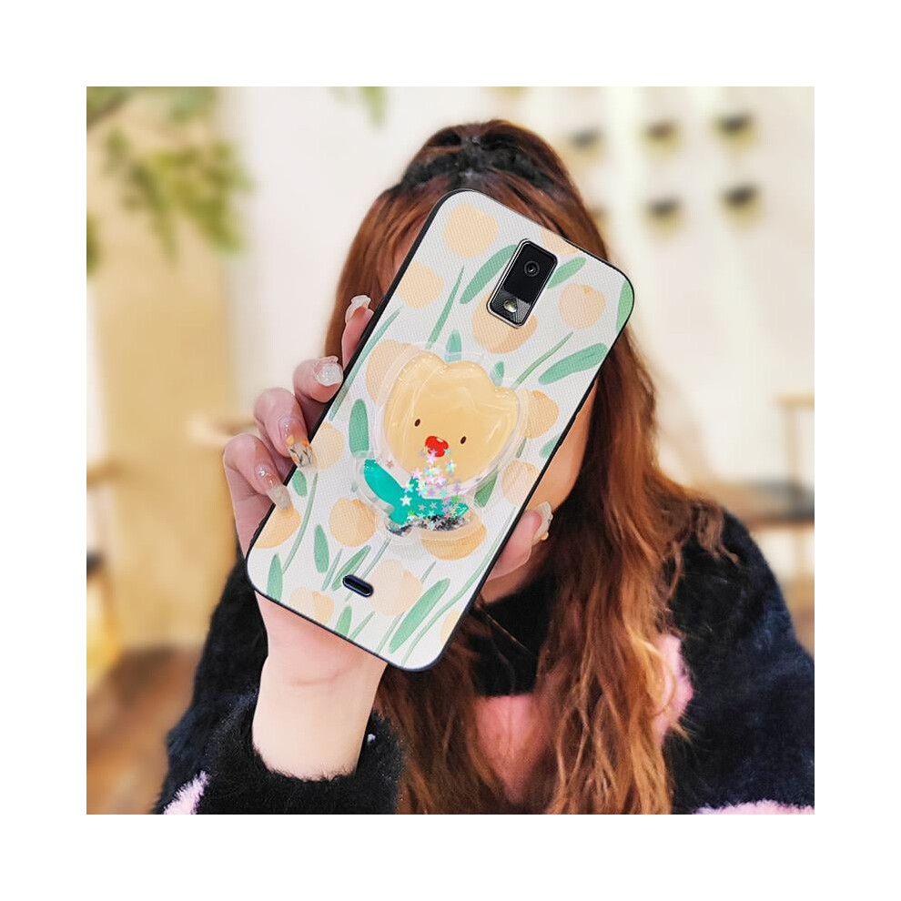 Blu View3/B140dl Phone Case – Waterproof, Anti-Dust, Kickstand, Tpu Silicone, Glitter Quicksand Design, Anti-Knock 9399596730356