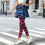 Zebraprintet yoganederdel med leggings til kvinder – 2