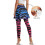 Zebraprintet yoganederdel med leggings til kvinder – 3