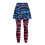 Zebraprintet yoganederdel med leggings til kvinder – 4