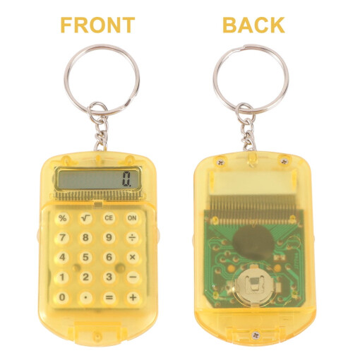 Calculator de buzunar din plastic, culori asortate, 4 bucăți 2