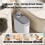 Plastic Bathroom Trash Can with Handles 10L 6