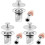 3Pcs Silver Basin Drain Filter Copper Sink Stopper for Kitchen Use 3