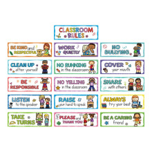16Pcs Classroom Rules Educational Posters Class Behavior Educational Content