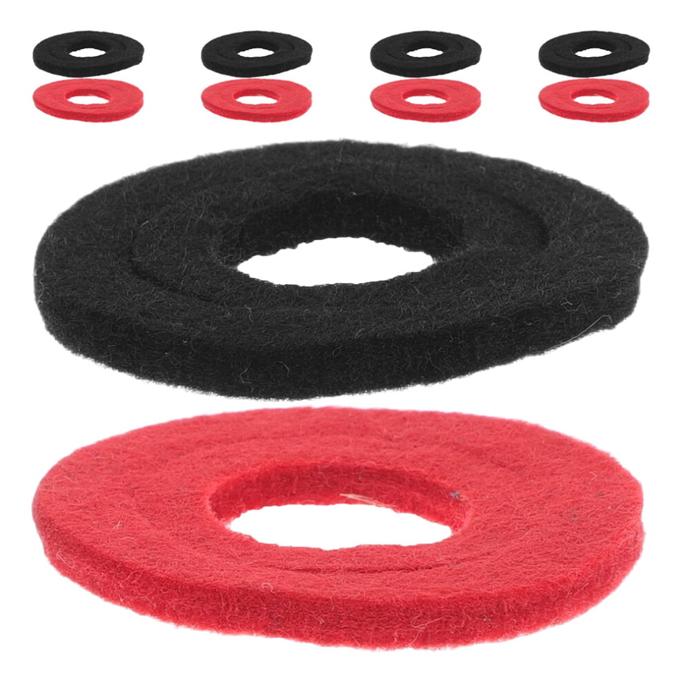 10Pcs Terminal Protector Felt Washer Gasket Wear Resistant For Automotive Car Battery Accessories Red/Black 9399596730592