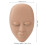 Lash Mannequin Head with 3 Replaceable Eyelids, Light Brown 2