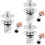 3Pcs Silver Basin Drain Filter Copper Sink Stopper for Kitchen Use 7