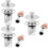 3Pcs Silver Basin Drain Filter Copper Sink Stopper for Kitchen Use 8