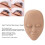 Lash Mannequin Head with 3 Replaceable Eyelids, Light Brown 4