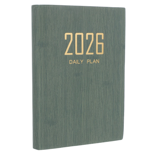 4Pièces Agenda A5 Olive Vert PU Épais Planner Journal 1