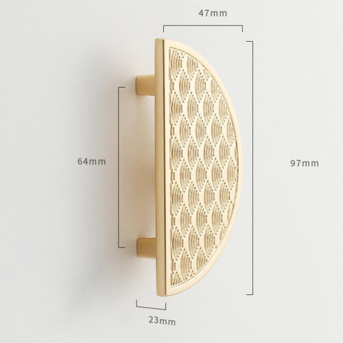 Cabinet Handle Brushed Gold Coffee 2 pcs 2