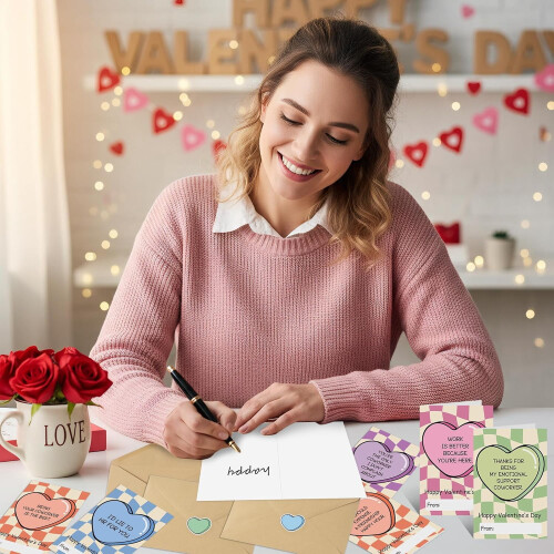 Valentine's Day Cards Set with Envelopes and Stickers 1