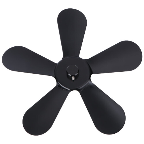 Houtkachelventilator, warmte-aangedreven, aluminium, 1 stuk 1