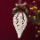 Christmas Tree Pendant Ice Crystal 2 Pack White 5.5 In 4