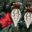 Christmas Tree Pendant Ice Crystal 2 Pack White 5.5 In 5