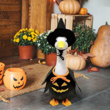Costume d'oie sorcière d'Halloween pour décoration de jardin de 58 cm