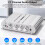 ST-838 Ενισχυτής Ισχύος 2.1 Καναλιών, Ασημί, 20W2 + 40W RMS 2