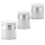 12Pcs Multi-Function White Cream Storage Bottles Portable Airless Jars 3