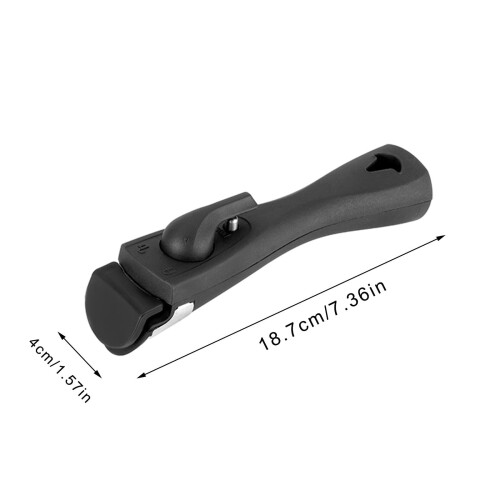 Alça universal removível para panelas, preta, 18,7 x 4 cm 2