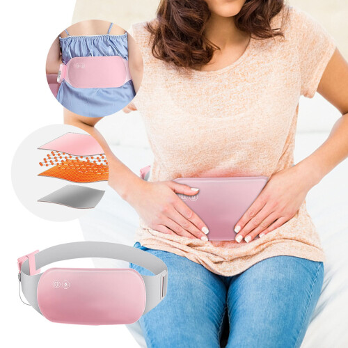 Usb Heating Belt With Vibration Function Three Temperature Settings 5000Mah Battery 103Cm Size For Comfortable Use 1