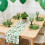 St. Patrick's Day Table Runner Green Clover Design 13x47 2