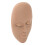 Lash Mannequin Head with 3 Replaceable Eyelids, Light Brown 14