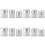 12Pcs Multi-Function White Cream Storage Bottles Portable Airless Jars 7