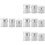 12Pcs Multi-Function White Cream Storage Bottles Portable Airless Jars 8