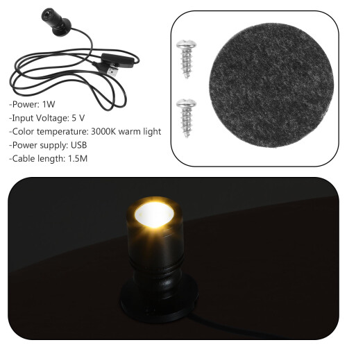USB LED Spotlight Aluminum Jewelry Display Light 2
