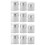 12Pcs Multi-Function White Cream Storage Bottles Portable Airless Jars 9