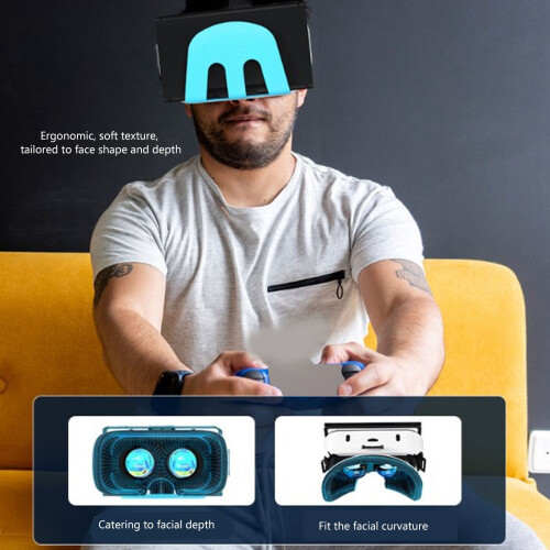 3D-VR-Headset für Switch | Verstellbar, leicht, 110 Blickfeld 2