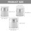12Pcs Multi-Function White Cream Storage Bottles Portable Airless Jars 10