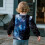 Felpa per bambini Blue Wolf con maniche a volant, 5-6 anni 4