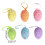 Easter Eggs Assorted Colors 6 Pcs 1