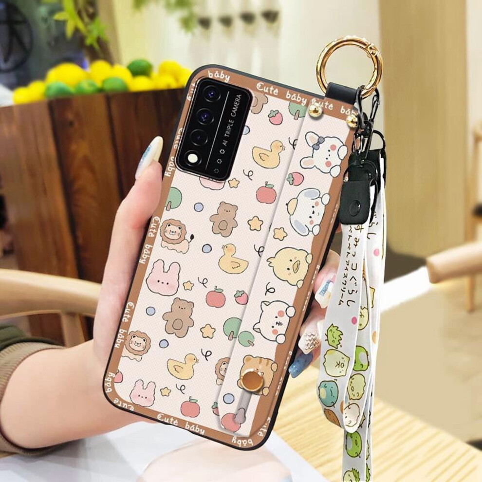 Phone Case Compatible With Tcl T-Mobile Revvl V+ 5G/Revvl V Plus 5G Â Dirt-Resistant Cartoon Kickstand, Wrist Strap, Soft & Durable Anti-Knock 9399596733647